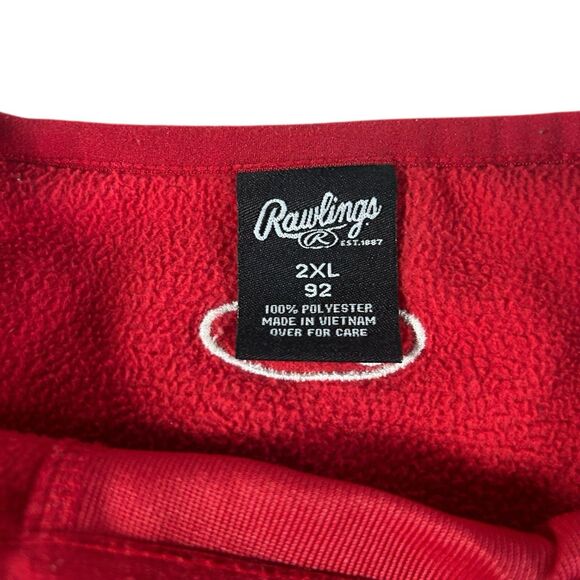Detroit Red Wings Sweatshirt Mens XXL Rawlings Center Logo Fleece NHL Hockey Y2K - Picture 4 of 13